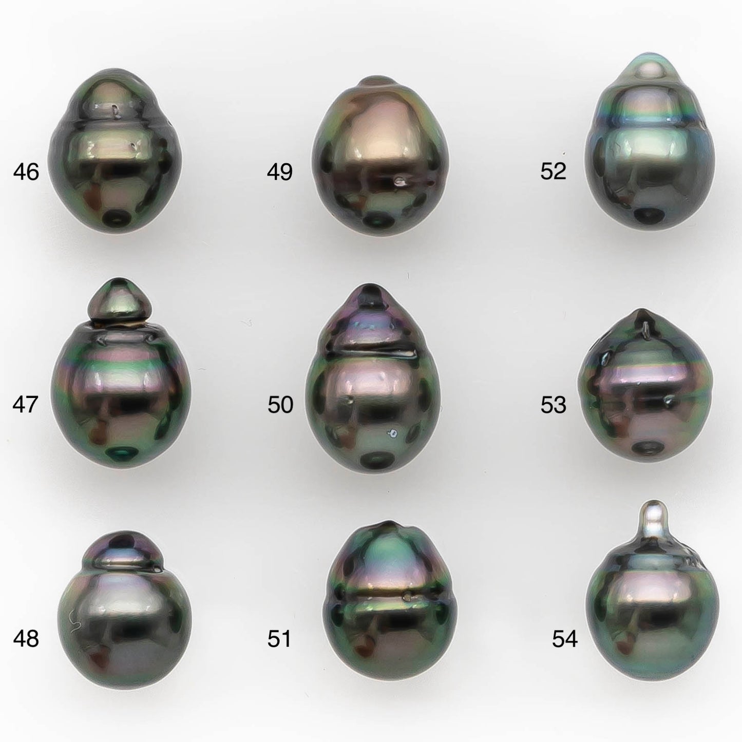 9-10mm Tahitian Pearl in High Luster and Natural Color, One Piece Undrilled for Making Jewelry, SKU # 2422TH