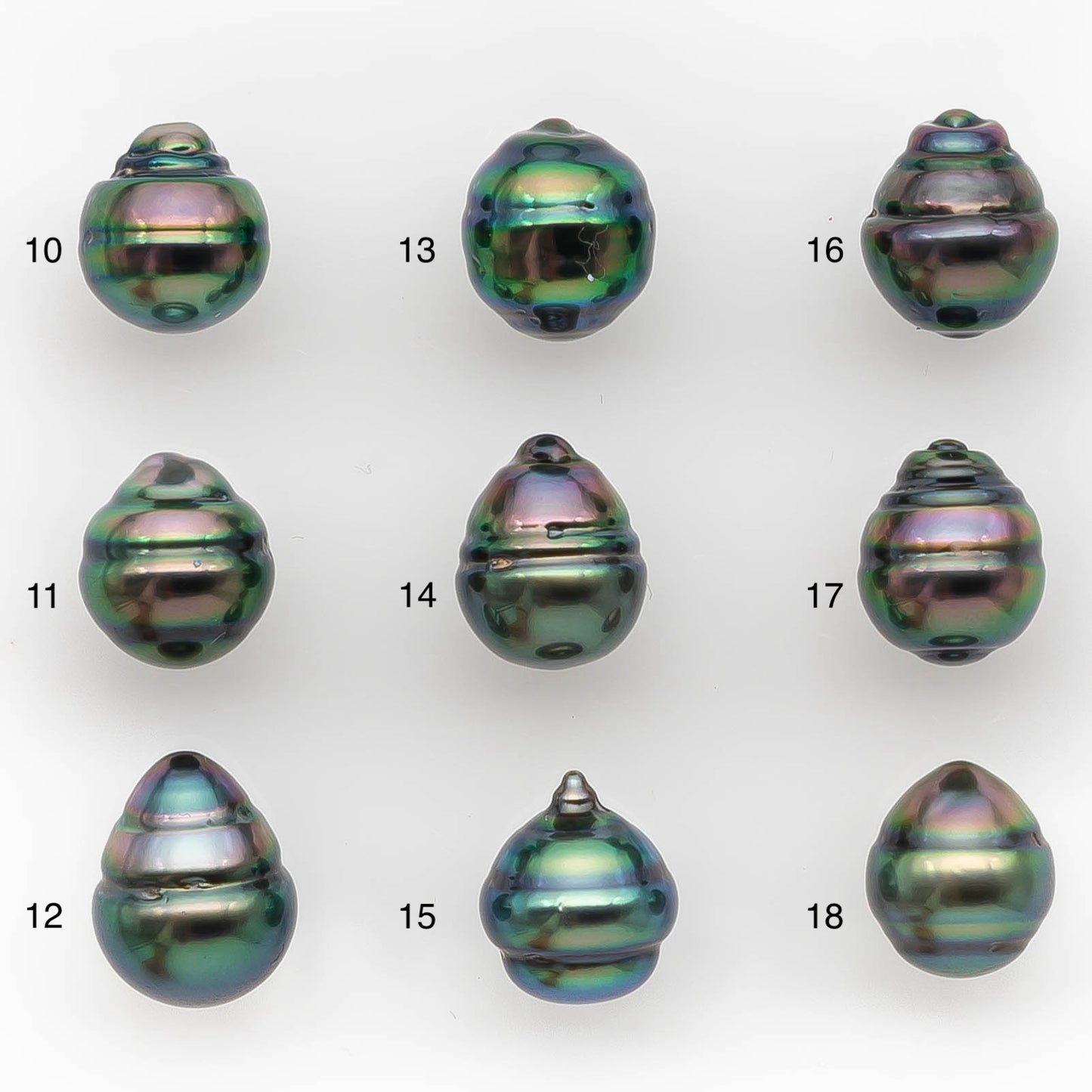 9-10mm Tahitian Pearl in Amazing High Luster and Natural Color, One Piece Undrilled for Making Jewelry, SKU # 2423TH