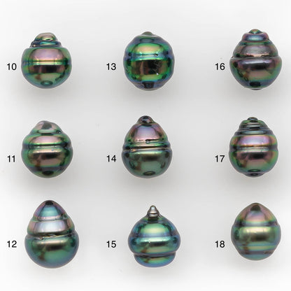 9-10mm Tahitian Pearl in Amazing High Luster and Natural Color, One Piece Undrilled for Making Jewelry, SKU # 2423TH
