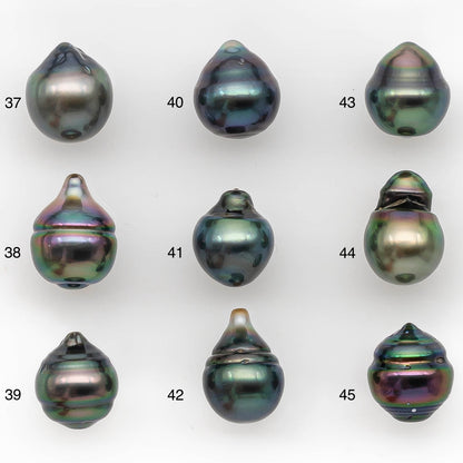 9-10mm Tahitian Pearl in Amazing High Luster and Natural Color, One Piece Undrilled for Making Jewelry, SKU # 2423TH