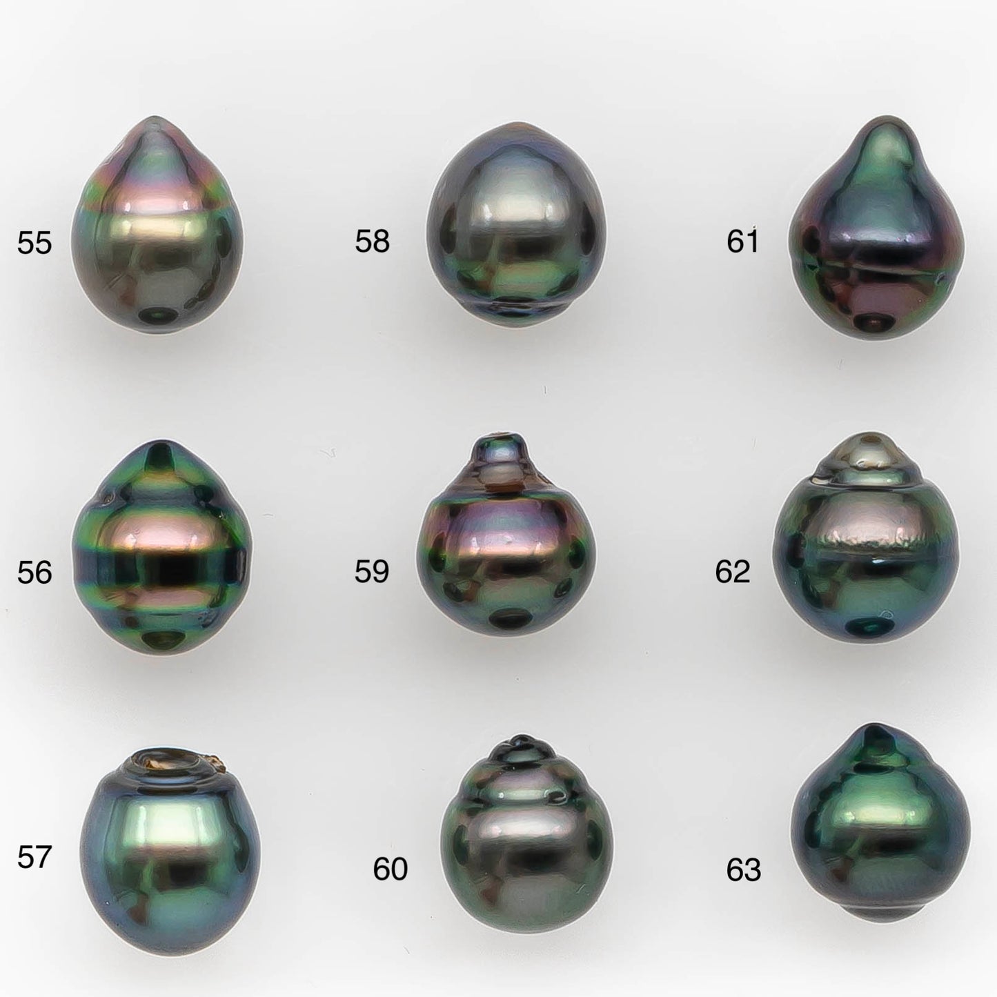 9-10mm Tahitian Pearl in Amazing High Luster and Natural Color, One Piece Undrilled for Making Jewelry, SKU # 2423TH