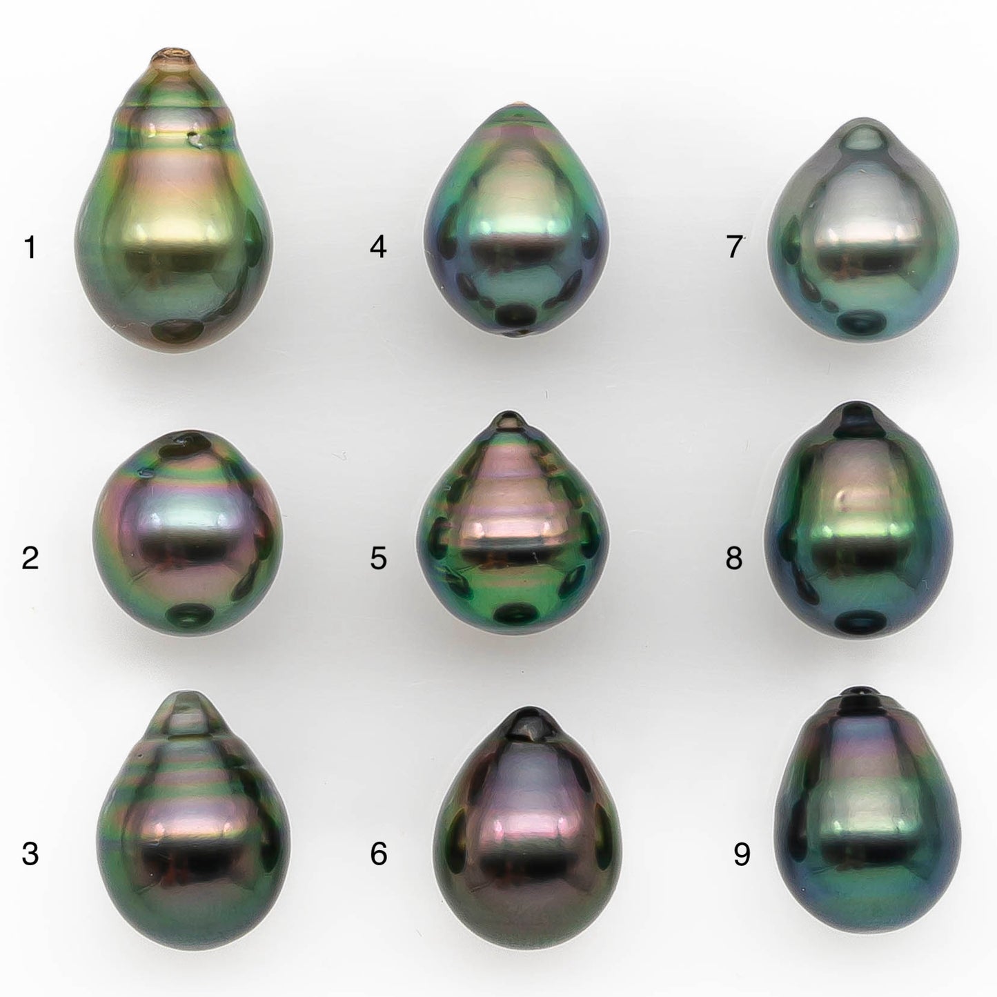 10-11mm Tahitian Pearl in Extremely High Luster and Natural Color, Single Piece Undrilled for Making Jewelry, SKU # 2424TH