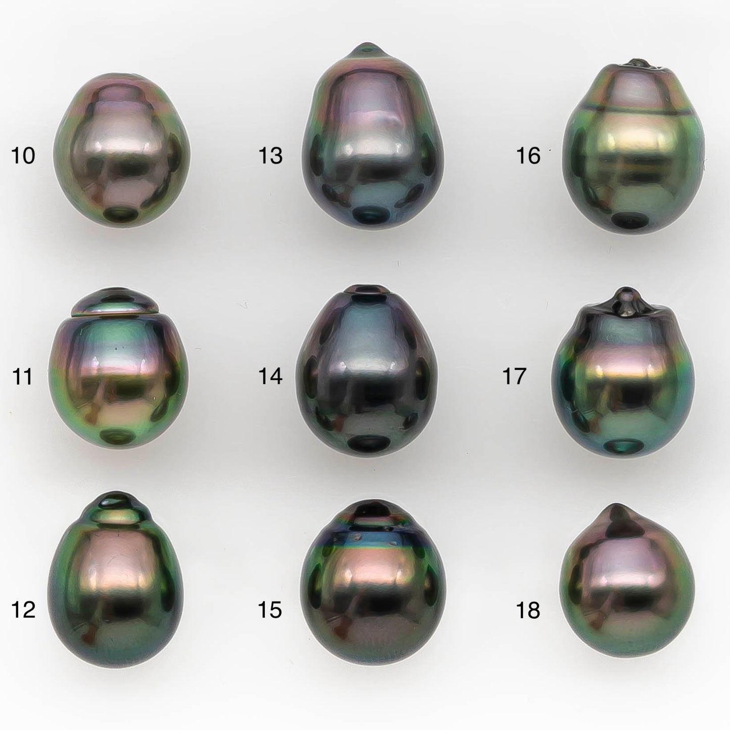 10-11mm Tahitian Pearl in Extremely High Luster and Natural Color, Single Piece Undrilled for Making Jewelry, SKU # 2424TH