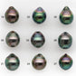 10-11mm Tahitian Pearl in Extremely High Luster and Natural Color, Single Piece Undrilled for Making Jewelry, SKU # 2424TH