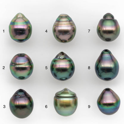 10-11mm Tahitian Pearl in Gorgeous High Luster and Natural Color, Single Piece Undrilled for Making Jewelry, SKU #2425TH