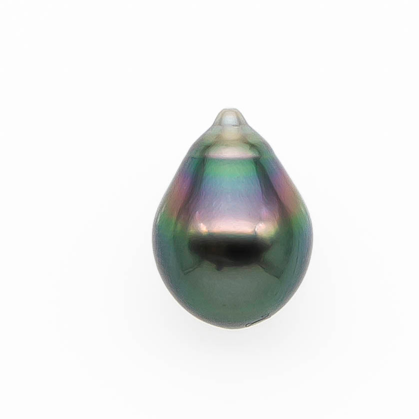 11-12mm Tahitian Pearl in Gorgeous High Luster and Natural Color, Single Piece Undrilled for Making Jewelry, SKU #2427TH