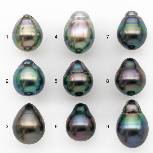 11-12mm Tahitian Pearl in Extremely High Luster and Natural Color, Single Piece Undrilled for Making Jewelry, SKU # 2428TH