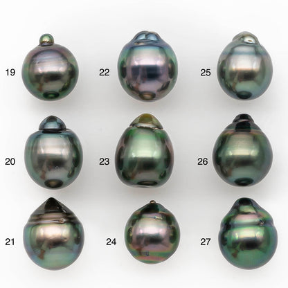 11-12mm Tahitian Pearl in Extremely High Luster and Natural Color, Single Piece Undrilled for Making Jewelry, SKU # 2428TH
