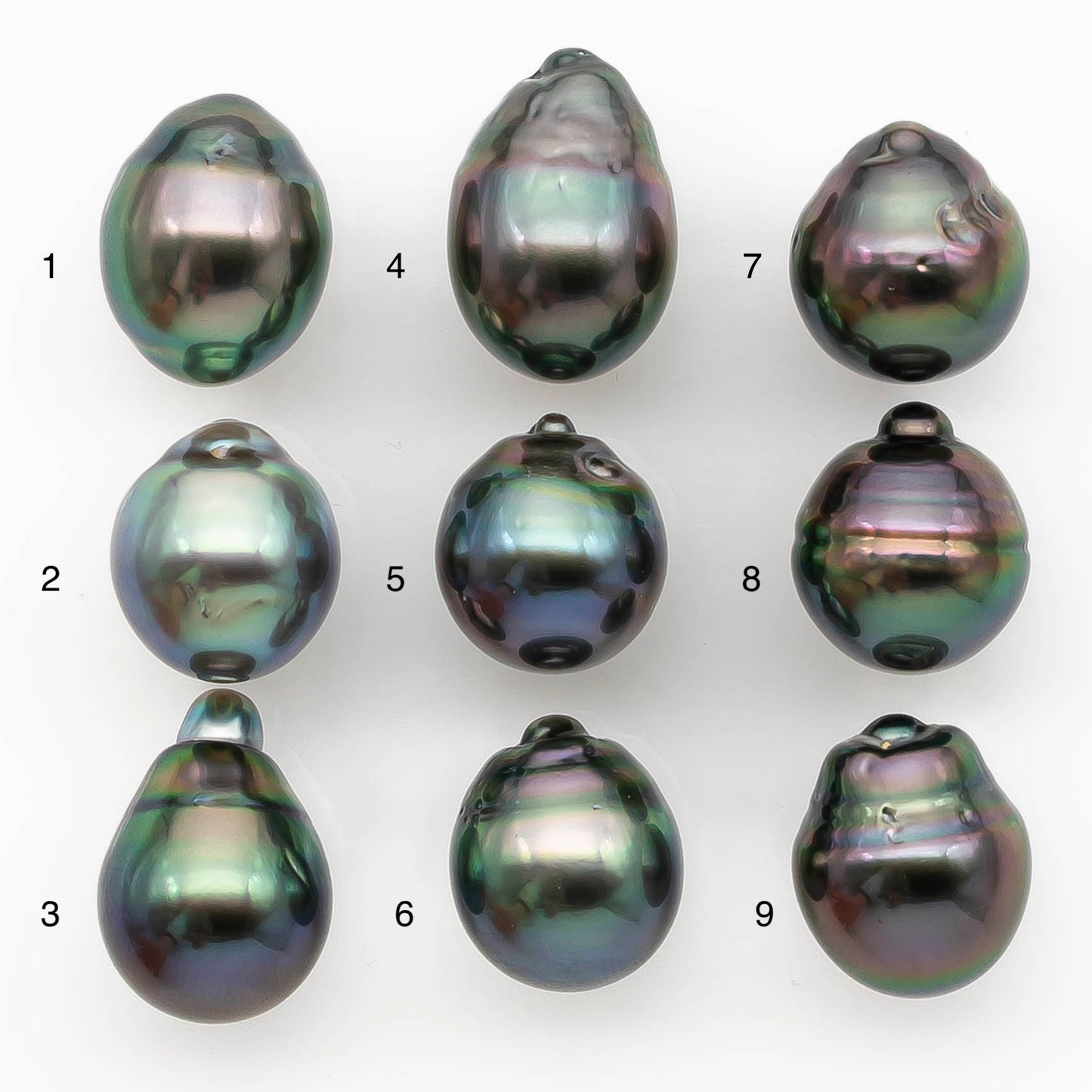 12-13mm Tahitian Pearl in Intense High Luster and Natural Color, Loose Single Piece Undrilled for Making Jewelry, SKU #2429TH