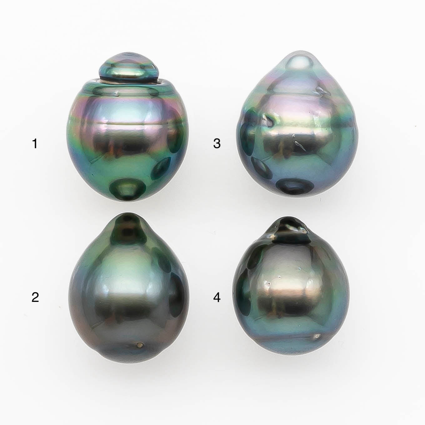 13-14mm Tahitian Pearl in Gorgeous High Luster and Natural Color, Single Piece Undrilled for Making Jewelry, SKU #2430TH