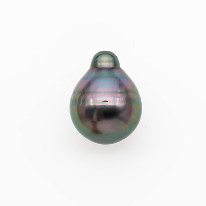 14.9 x 19.3mm Tahitian Pearl in Gorgeous High Luster and Natural Color, Single Piece Undrilled for Making Jewelry, SKU #2431TH