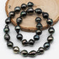 11-12mm Round Tahitian Pearl in Full Strand with Natural Color and High Luster, For Jewelry Making with Blemishes, SKU # 1845TH