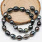 11-12mm Tahitian Pearl in Full Strand with All Natural Color with High Luster for Jewelry Making, SKU# 1847TH