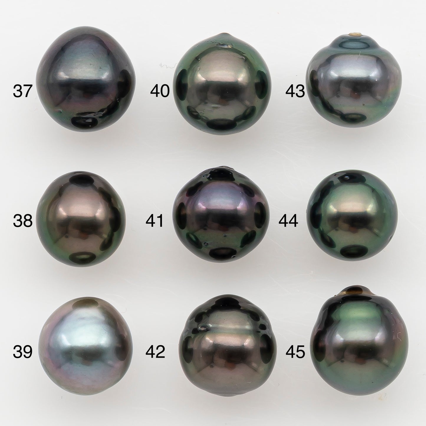 9-10mm Tahitian Pearl Natural Color with High Luster, Loose Undrilled for Jewelry Making, SKU # 3177TH
