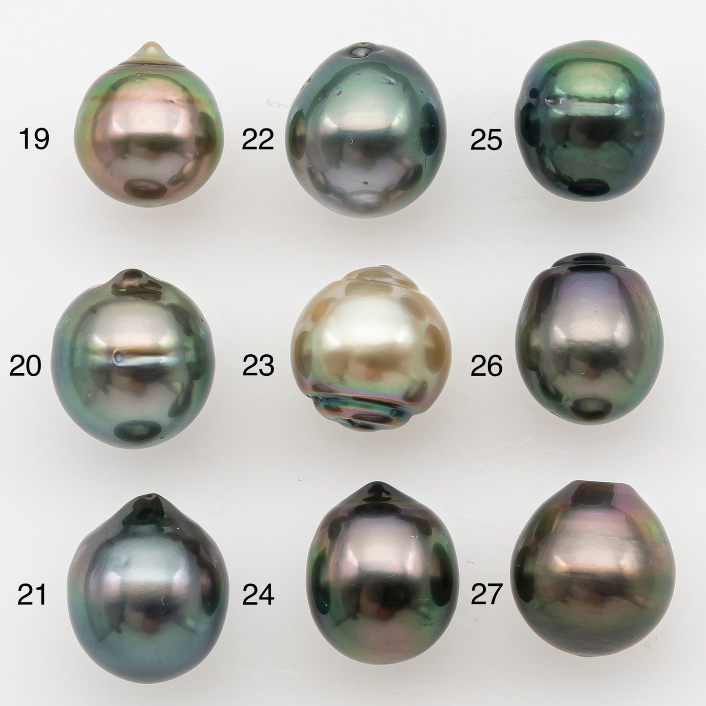 9-10mm Tahitian Pearl Natural Color with High Luster, Loose Undrilled for Jewelry Making, SKU # 3178TH