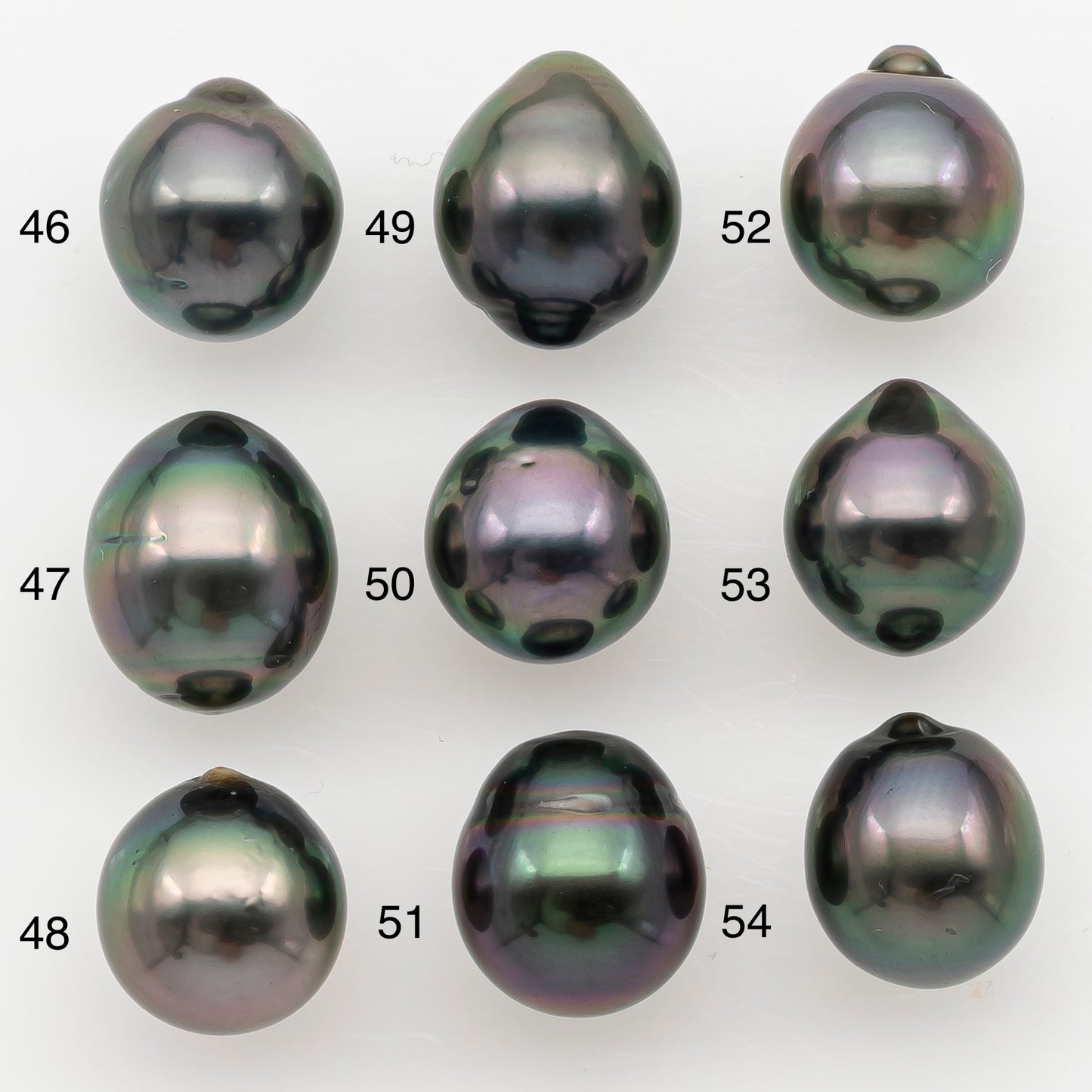 9-10mm Tahitian Pearl Natural Color with High Luster, Loose Undrilled for Jewelry Making, SKU # 3178TH