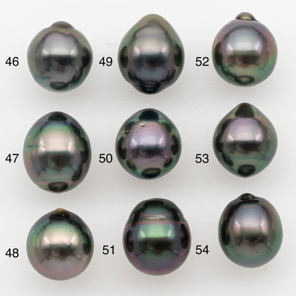 9-10mm Tahitian Pearl Natural Color with High Luster, Loose Undrilled for Jewelry Making, SKU # 3178TH