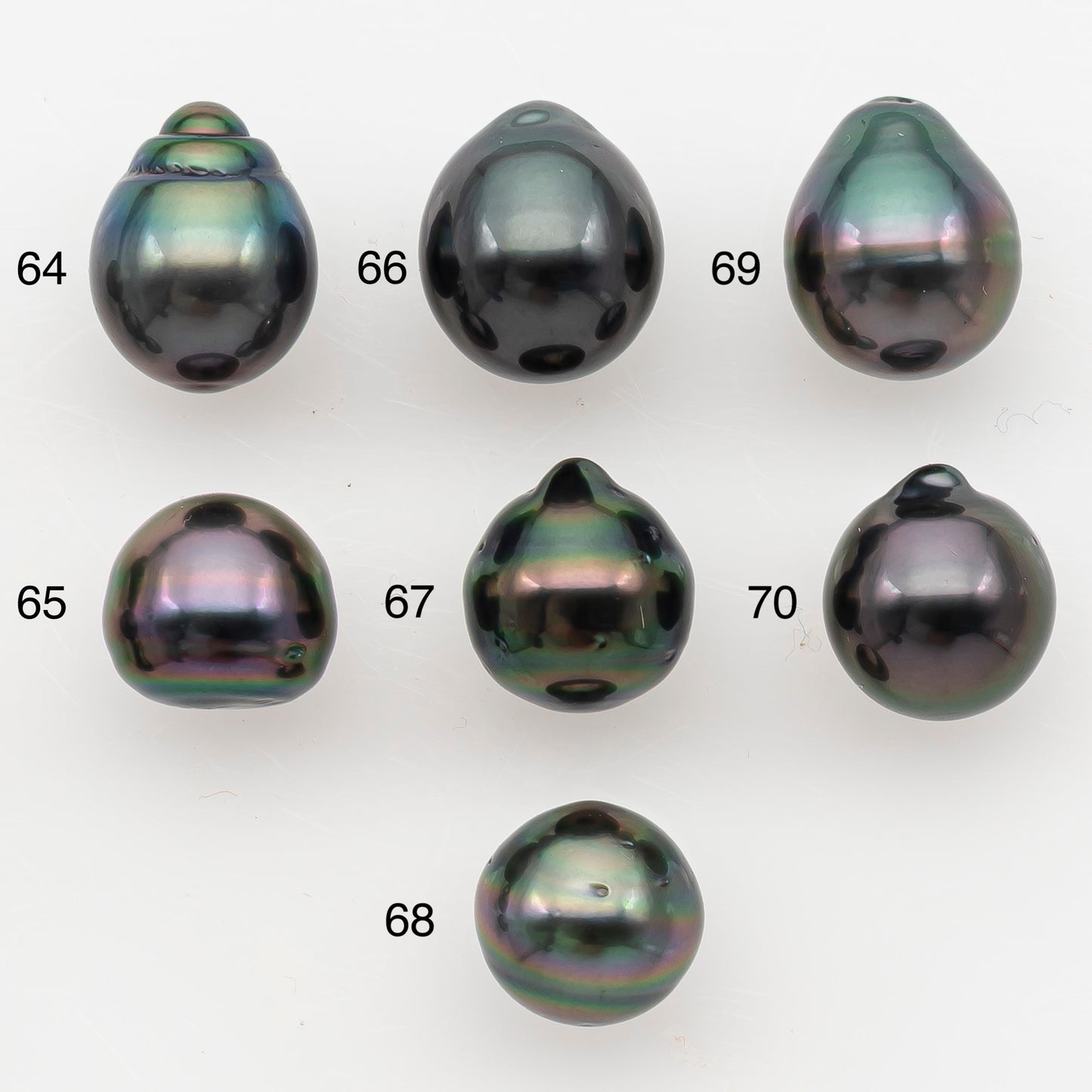 9-10mm Tahitian Pearl Natural Color with High Luster, Loose Undrilled for Jewelry Making, SKU # 3178TH
