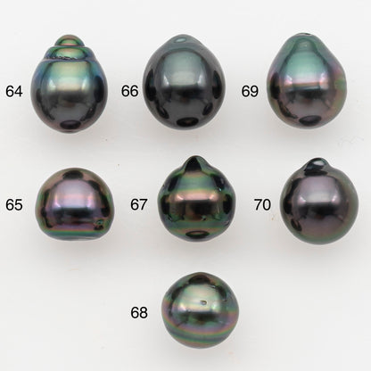 9-10mm Tahitian Pearl Natural Color with High Luster, Loose Undrilled for Jewelry Making, SKU # 3178TH
