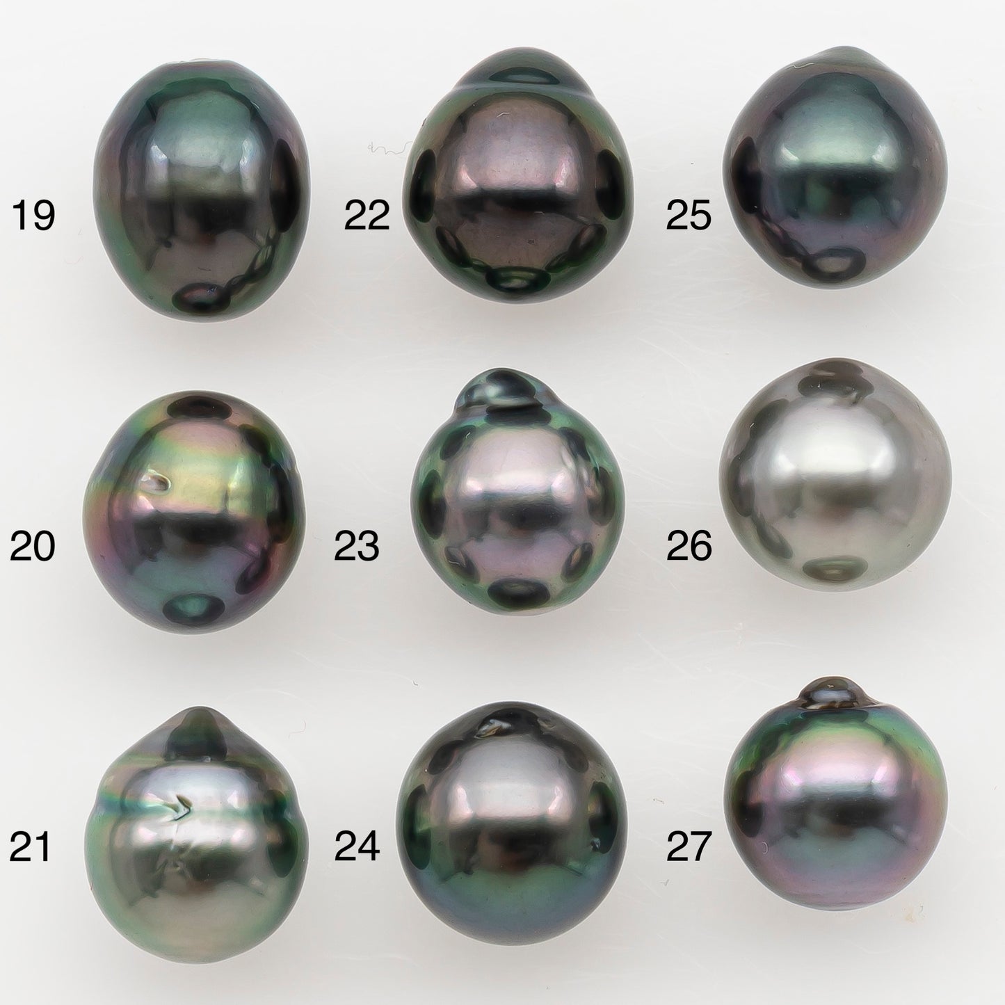 9-10mm Tahitian Pearl Natural Color with High Luster, Loose Undrilled for Jewelry Making, SKU # 3179TH