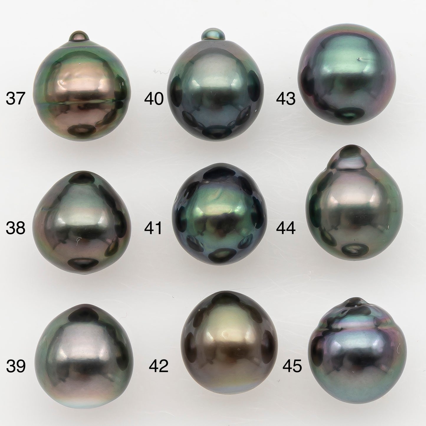 9-10mm Tahitian Pearl Natural Color with High Luster, Loose Undrilled for Jewelry Making, SKU # 3179TH
