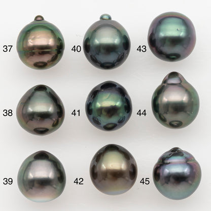 9-10mm Tahitian Pearl Natural Color with High Luster, Loose Undrilled for Jewelry Making, SKU # 3179TH