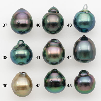 9-10mm Tahitian Pearl Natural Color with High Luster, Loose Undrilled for Jewelry Making, SKU # 3180TH