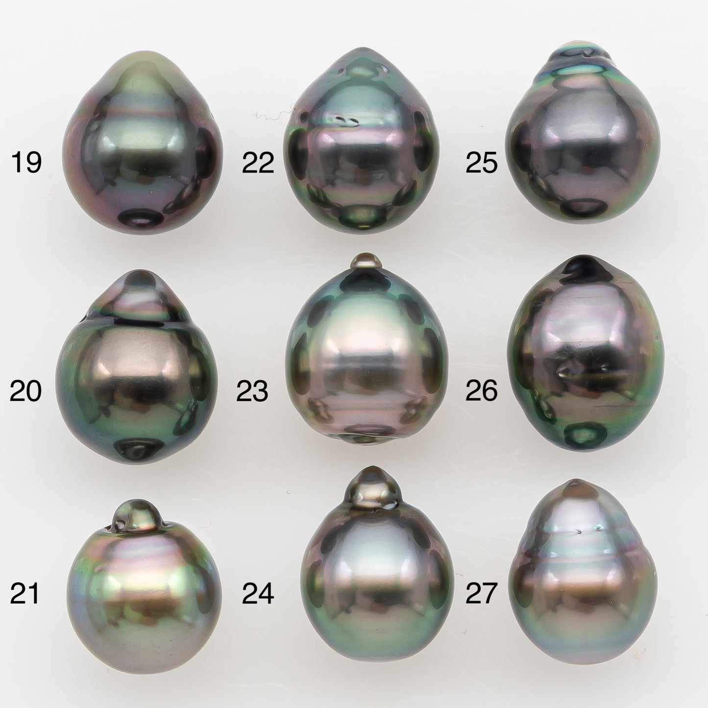 9-10mm Tahitian Pearl Natural Color with High Luster, Loose Undrilled for Jewelry Making, SKU # 3181TH