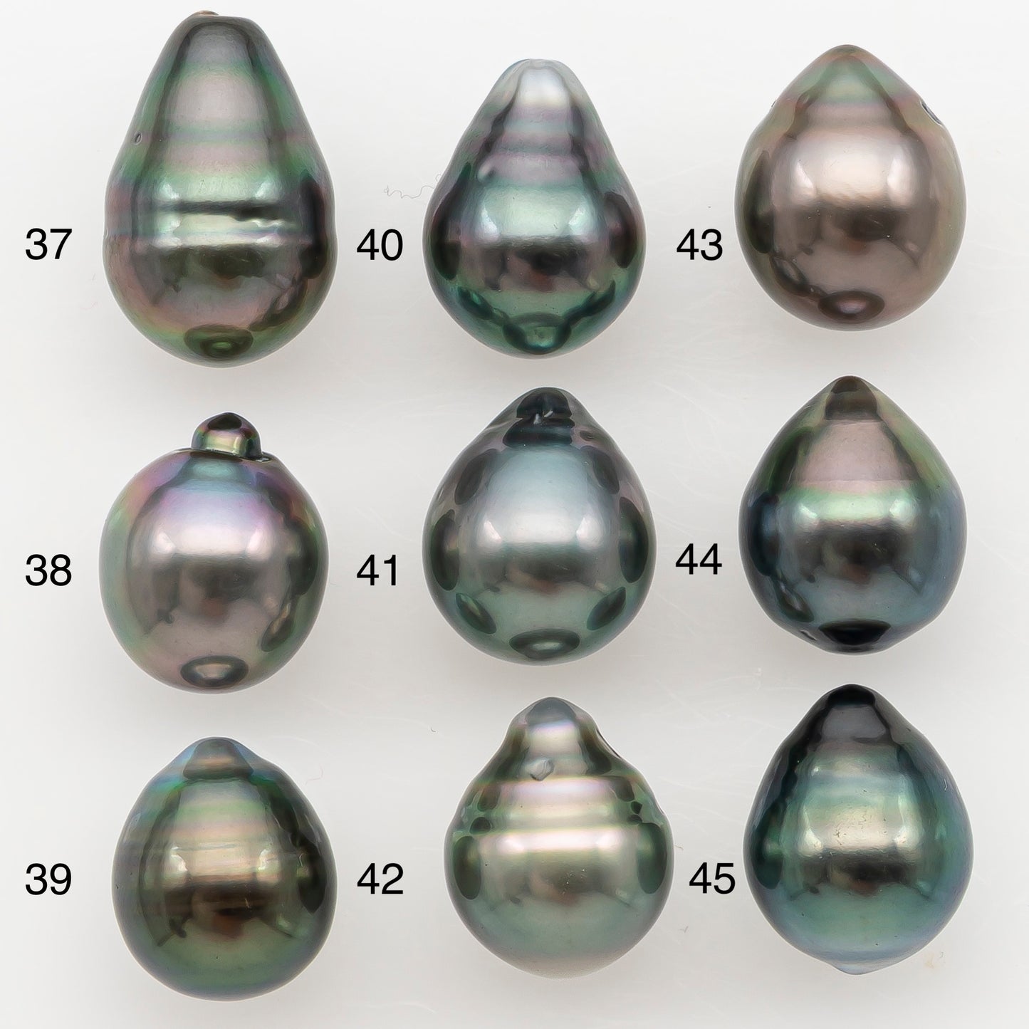 9-10mm Tahitian Pearl Natural Color with High Luster, Loose Undrilled for Jewelry Making, SKU # 3181TH