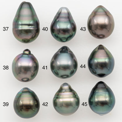 9-10mm Tahitian Pearl Natural Color with High Luster, Loose Undrilled for Jewelry Making, SKU # 3181TH