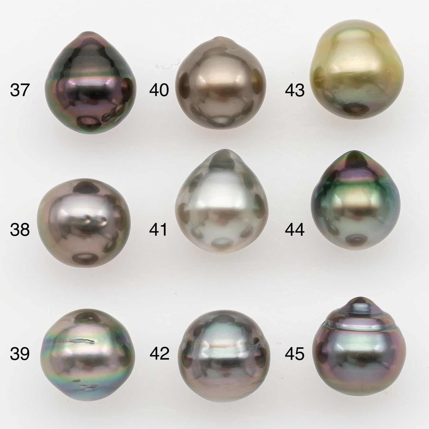 9-10mm Tahitian Pearl Natural Color with High Luster, Loose Undrilled for Jewelry Making, SKU # 3182TH