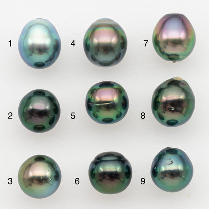 8-9mm Tahitian Pearl Natural Color with High Luster, Loose Undrilled for Jewelry Making, SKU # 3183TH