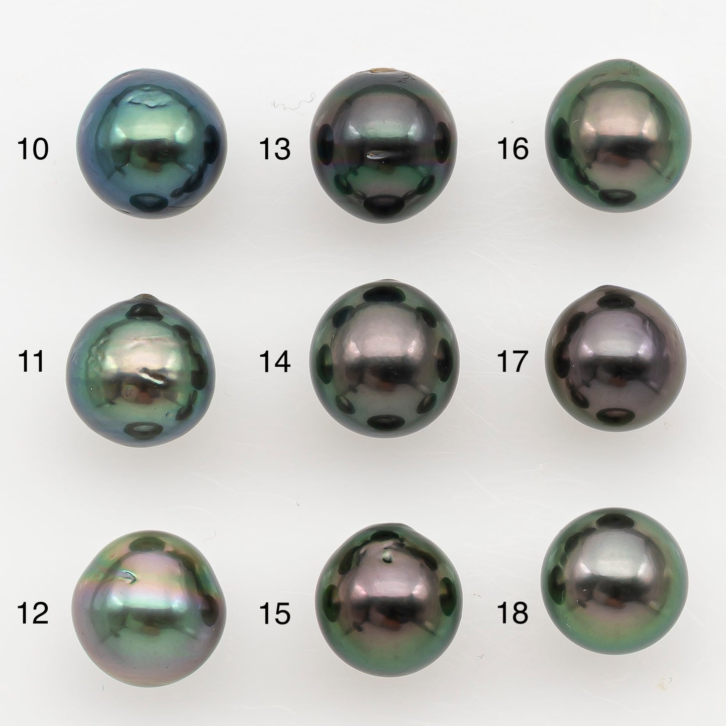 8-9mm Tahitian Pearl Natural Color with High Luster, Loose Undrilled for Jewelry Making, SKU # 3183TH