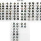 10-11mm Matching Pair Tahitian Pearl Round in Amazing Luster, Undrilled for Making Earring or Pendant, SKU # 2378TH