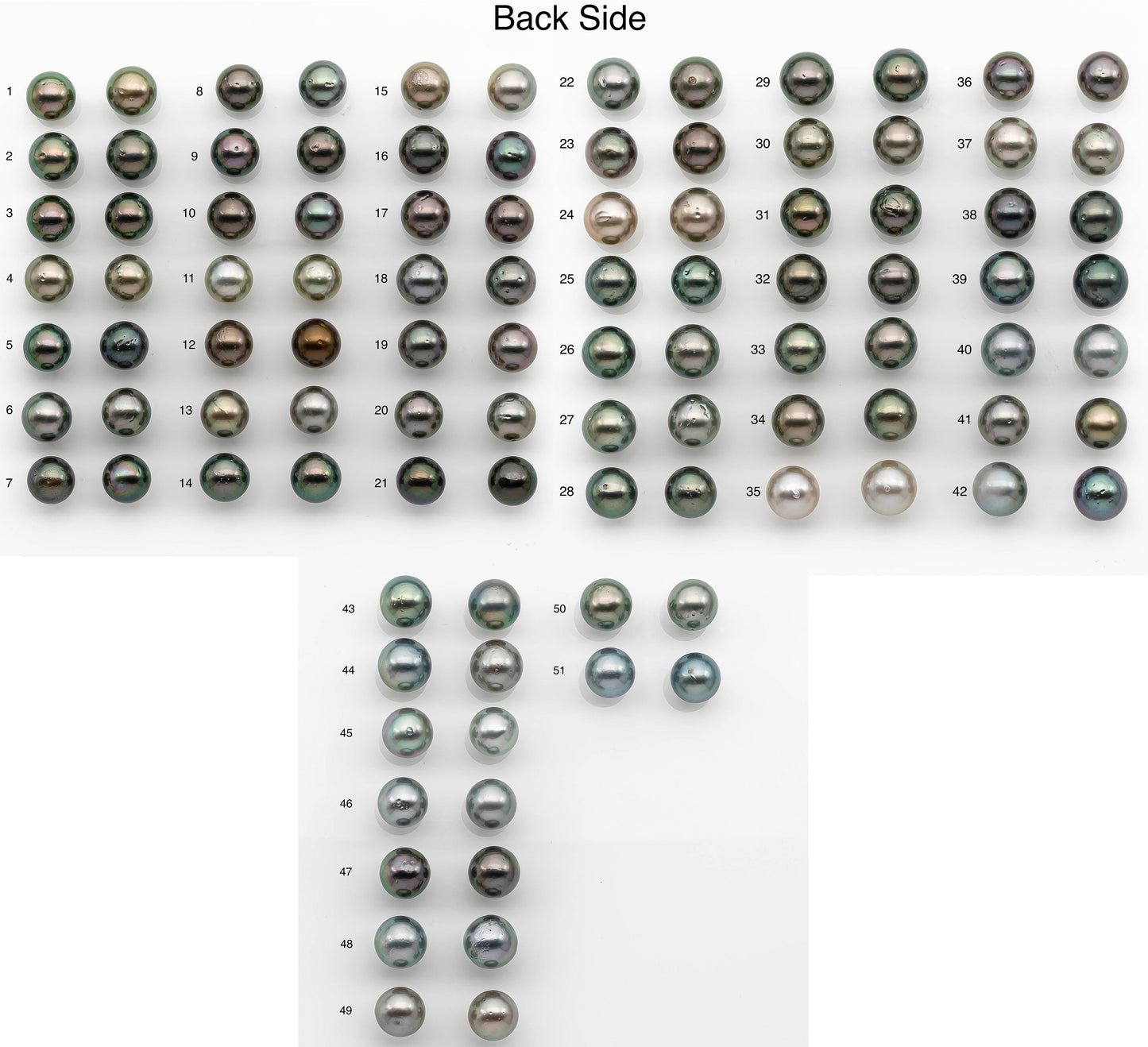 10-11mm Matching Pair Tahitian Pearl Round in Amazing Luster, Undrilled for Making Earring or Pendant, SKU # 2378TH