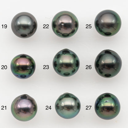 8-9mm Tahitian Pearl Natural Color with High Luster, Loose Undrilled for Jewelry Making, SKU # 3183TH