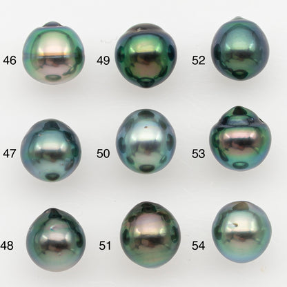 8-9mm Tahitian Pearl Natural Color with High Luster, Loose Undrilled for Jewelry Making, SKU # 3183TH