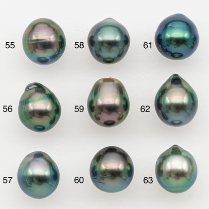 8-9mm Tahitian Pearl Natural Color with High Luster, Loose Undrilled for Jewelry Making, SKU # 3183TH