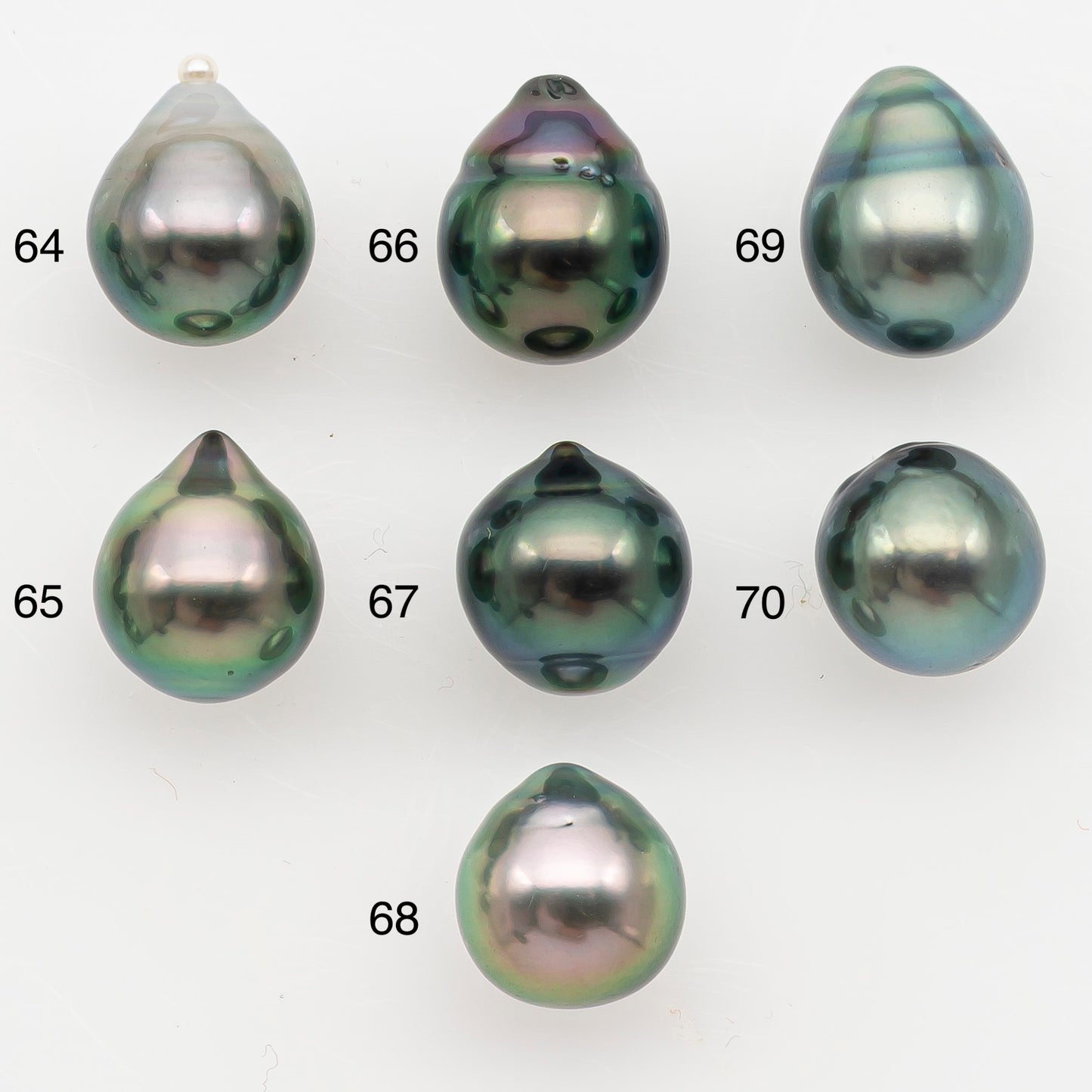 8-9mm Tahitian Pearl Natural Color with High Luster, Loose Undrilled for Jewelry Making, SKU # 3183TH