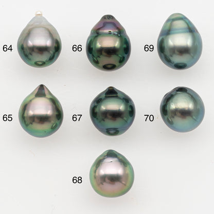 8-9mm Tahitian Pearl Natural Color with High Luster, Loose Undrilled for Jewelry Making, SKU # 3183TH