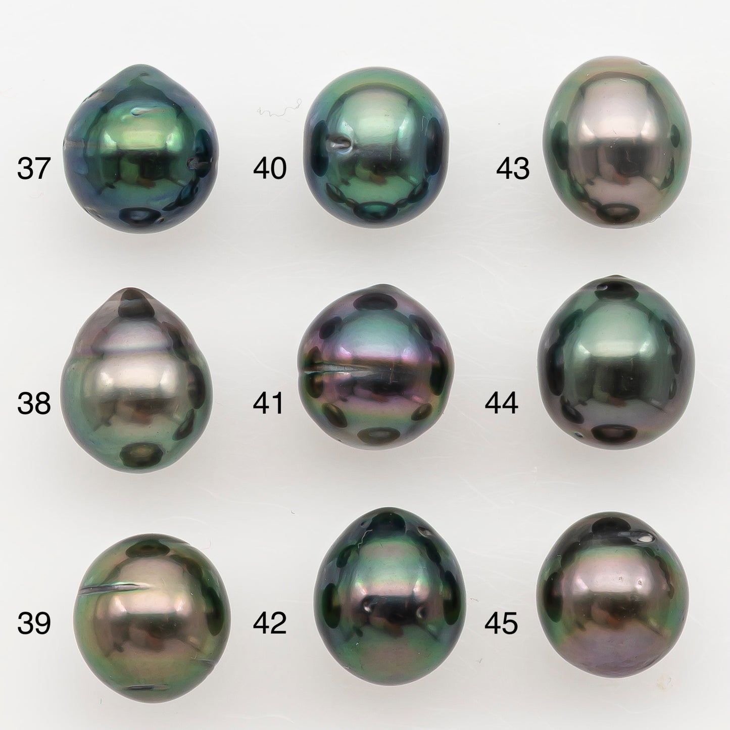 8-9mm Tahitian Pearl Natural Color with High Luster, Loose Undrilled for Jewelry Making, SKU # 3184TH