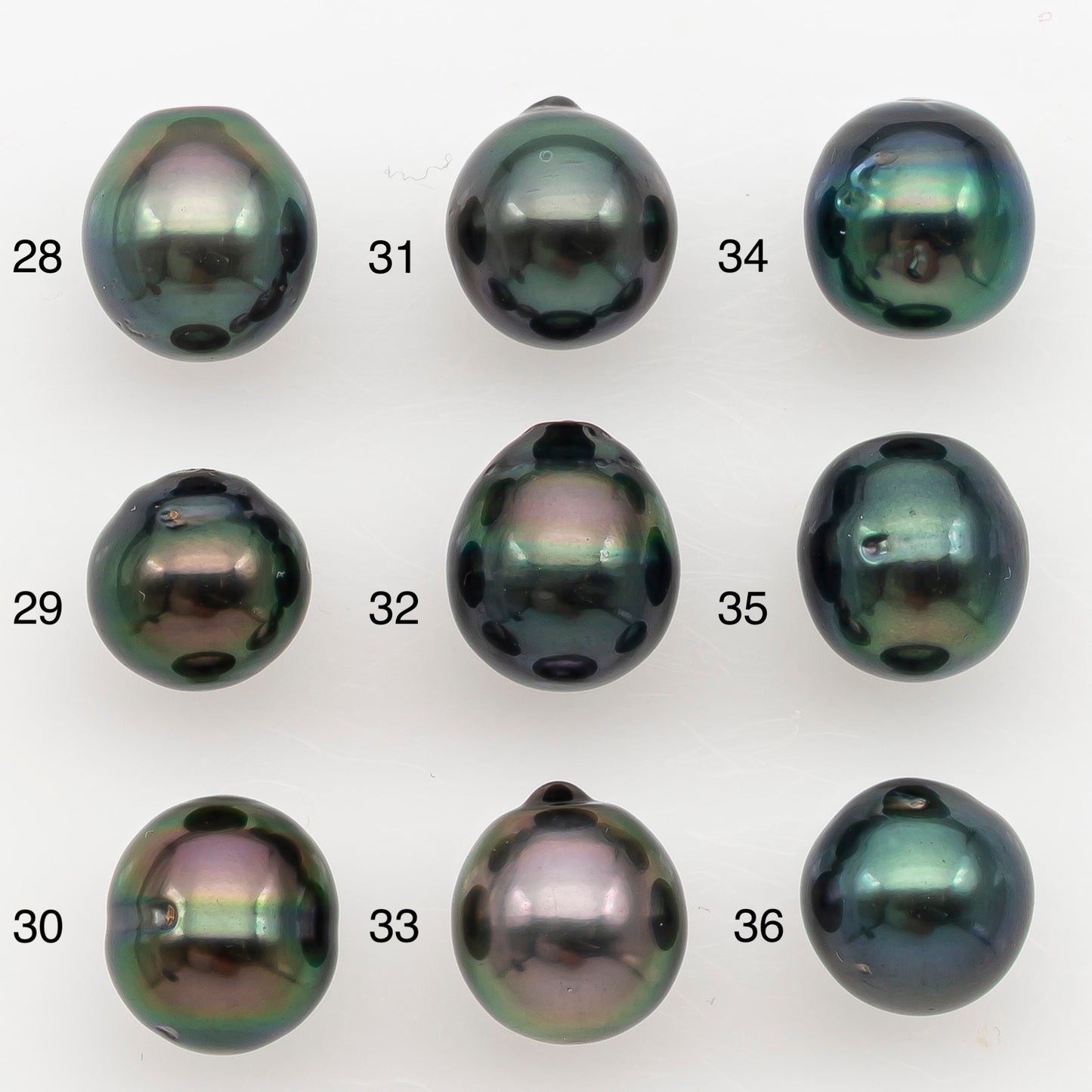 8-9mm Tahitian Pearl Natural Color with High Luster, Loose Undrilled for Jewelry Making, SKU # 3185TH