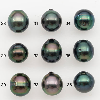 8-9mm Tahitian Pearl Natural Color with High Luster, Loose Undrilled for Jewelry Making, SKU # 3185TH