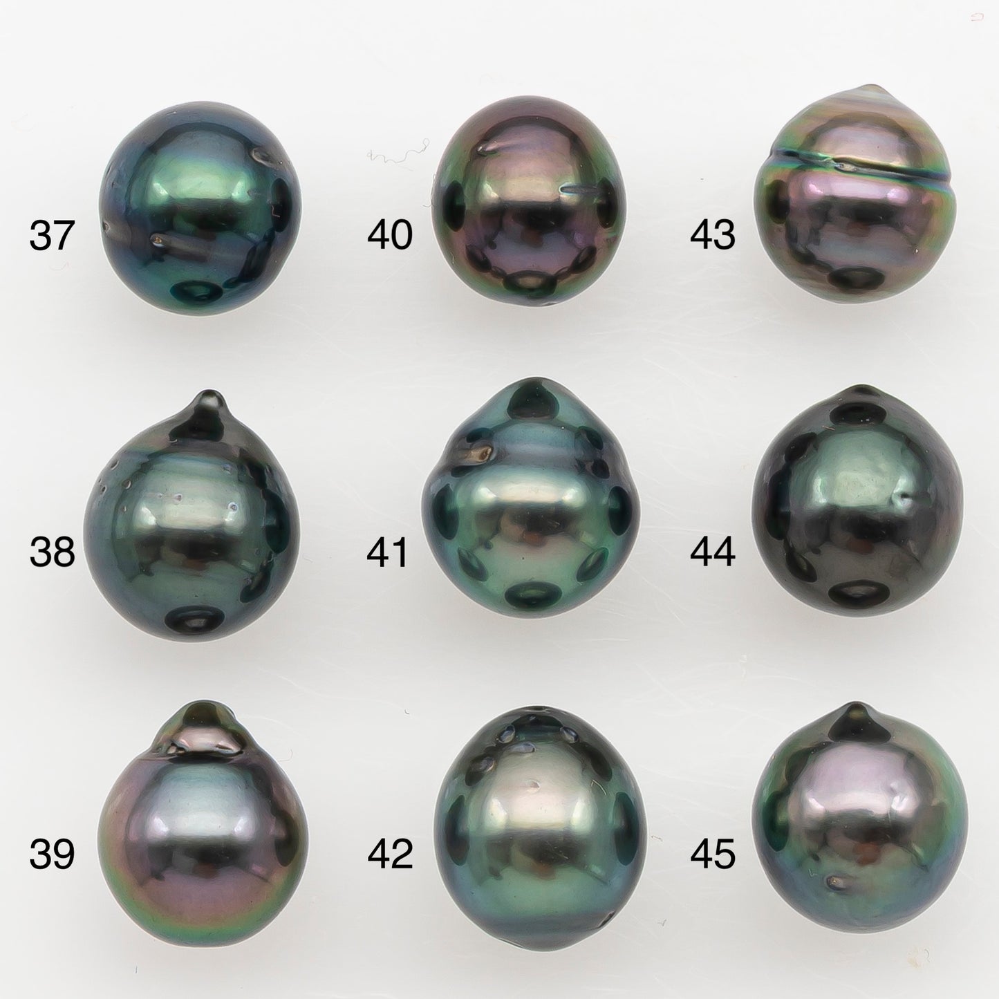 8-9mm Tahitian Pearl Natural Color with High Luster, Loose Undrilled for Jewelry Making, SKU # 3185TH