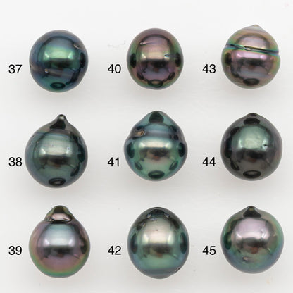 8-9mm Tahitian Pearl Natural Color with High Luster, Loose Undrilled for Jewelry Making, SKU # 3185TH
