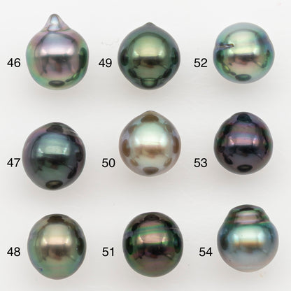 8-9mm Tahitian Pearl Natural Color with High Luster, Loose Undrilled for Jewelry Making, SKU # 3185TH