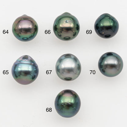 8-9mm Tahitian Pearl Natural Color with High Luster, Loose Undrilled for Jewelry Making, SKU # 3185TH