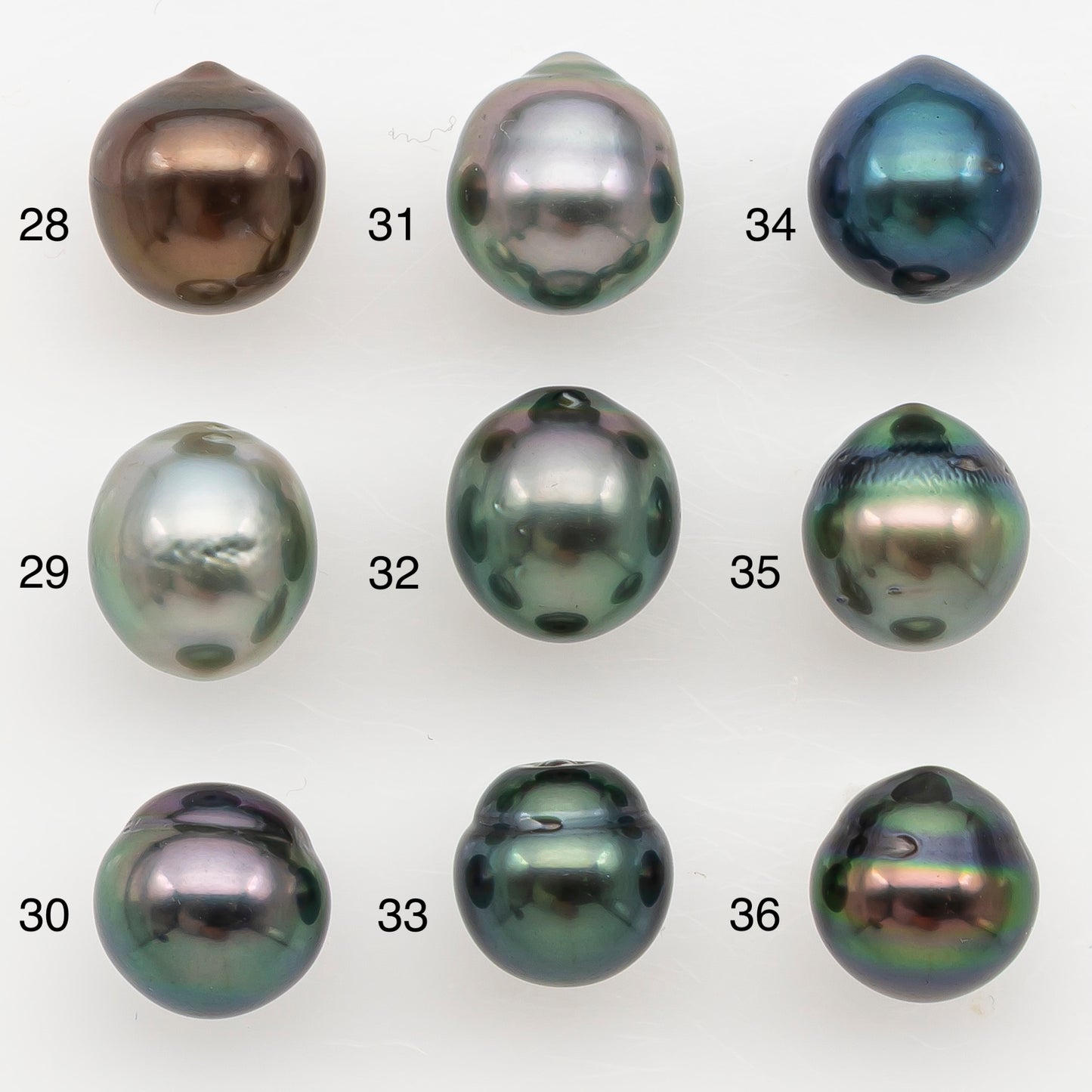 8-9mm Tahitian Pearl Natural Color with High Luster, Loose Undrilled for Jewelry Making, SKU # 3186TH