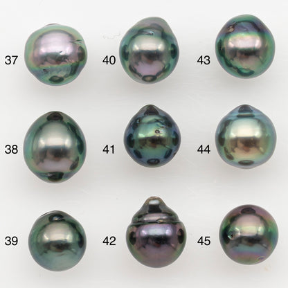 8-9mm Tahitian Pearl Natural Color with High Luster, Loose Undrilled for Jewelry Making, SKU # 3186TH