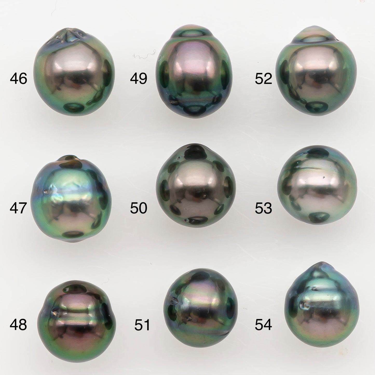 8-9mm Tahitian Pearl Natural Color with High Luster, Loose Undrilled for Jewelry Making, SKU # 3186TH
